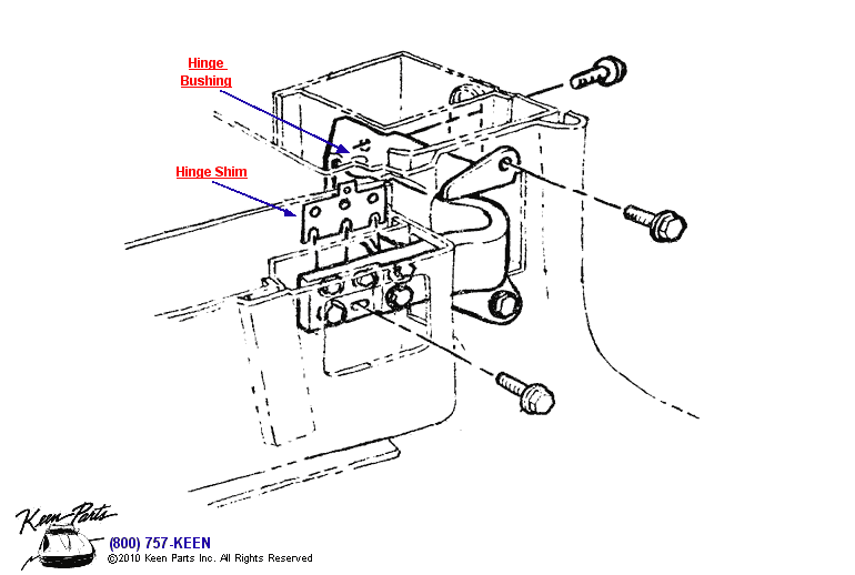 Hinge Diagram for a 1964 Corvette