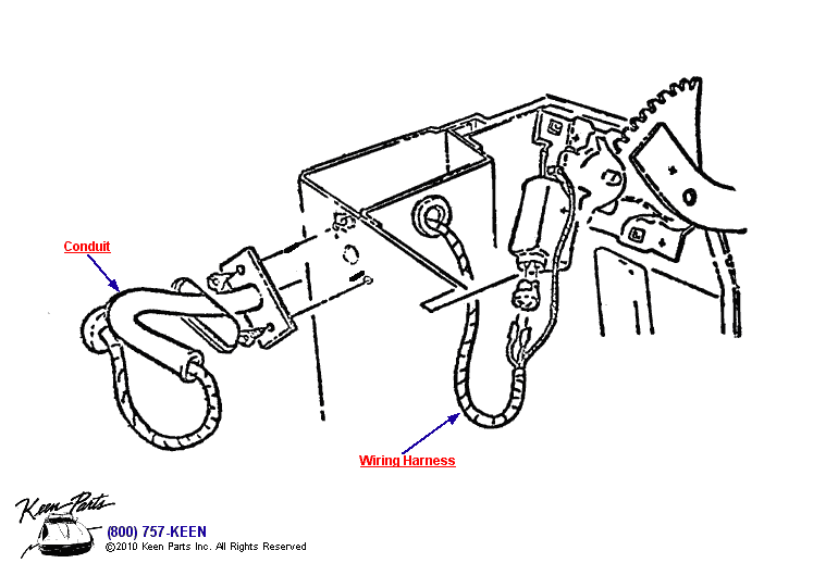 Power Window Wiring Diagram for a 1965 Corvette