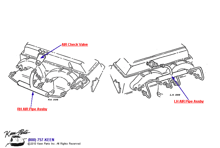AIR Assembly Diagram for a 2020 Corvette