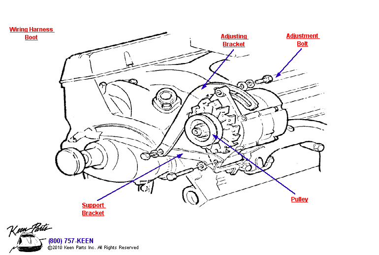 Small Block Alternator Diagram for a 1980 Corvette