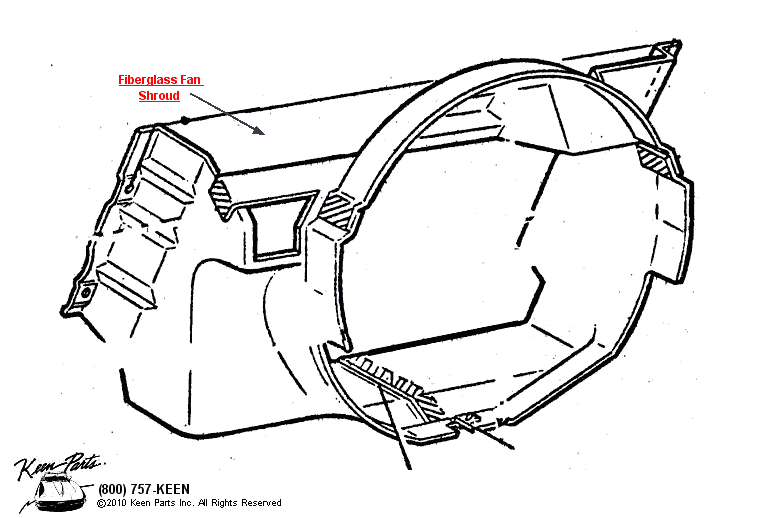 Fan Shroud Diagram for All Corvette Years