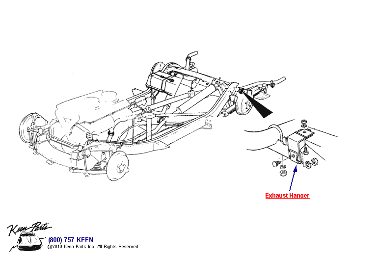 Rear Hanger Diagram for a 2001 Corvette