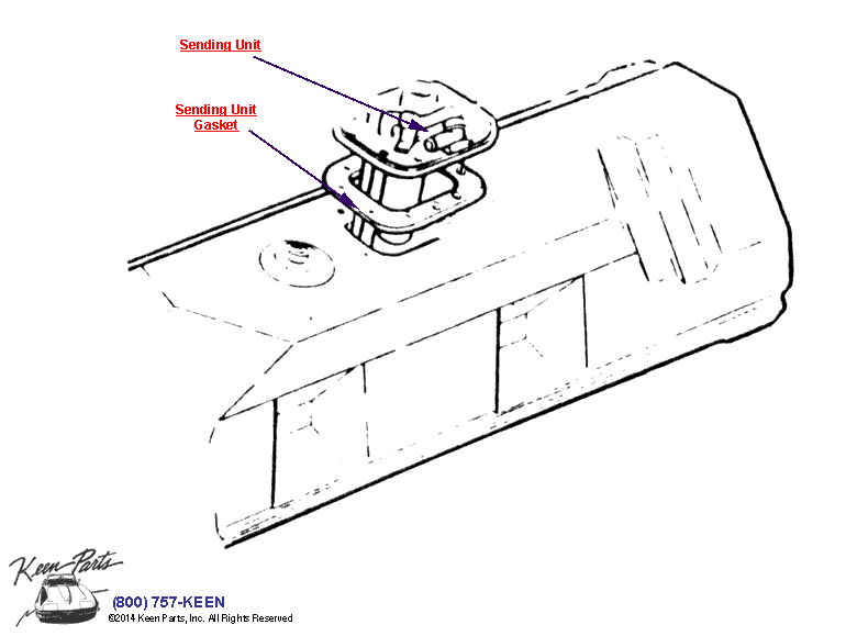 Gas Tank Diagram for a 1992 Corvette