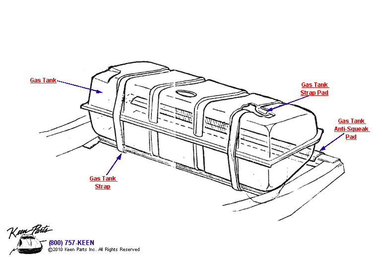 Gas Tank Diagram for a 2003 Corvette