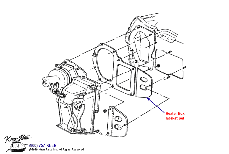 Heater Box Diagram for All Corvette Years