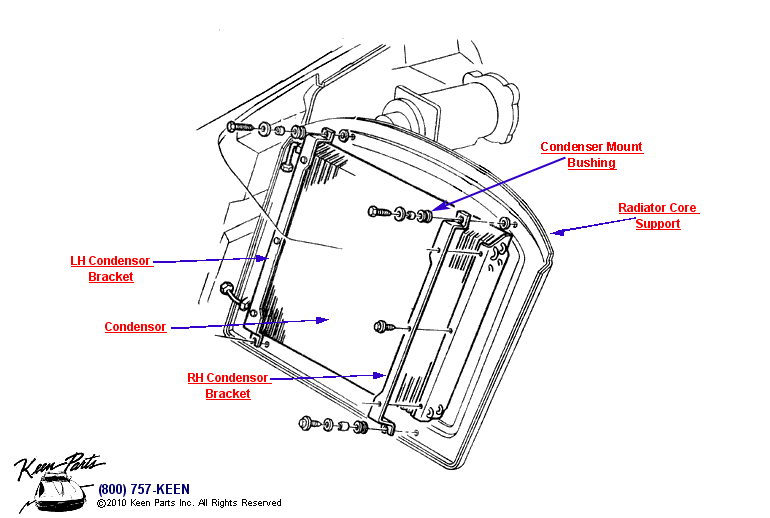 AC Condensor Diagram for a 1975 Corvette