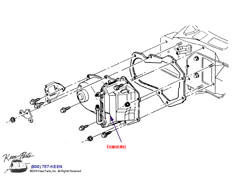 Air Conditioning System Diagram for a 1989 Corvette