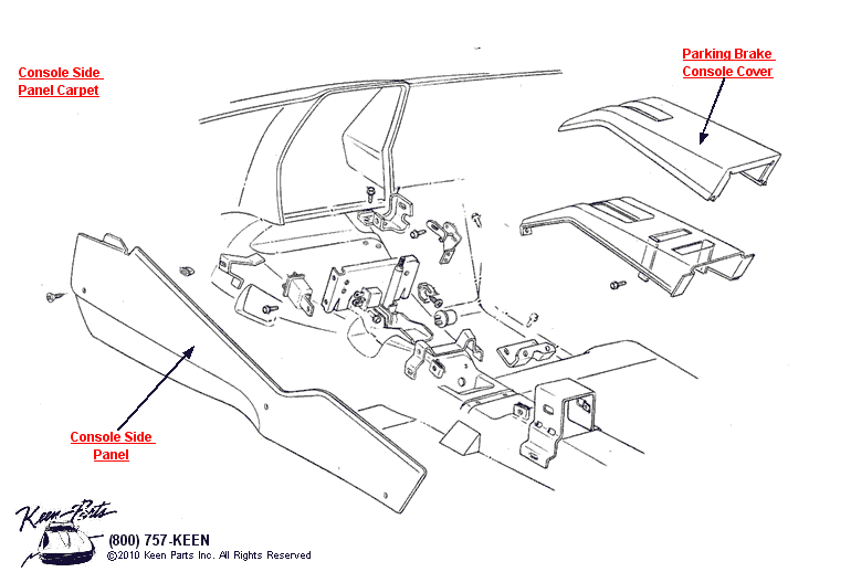 Console Diagram for a 1961 Corvette