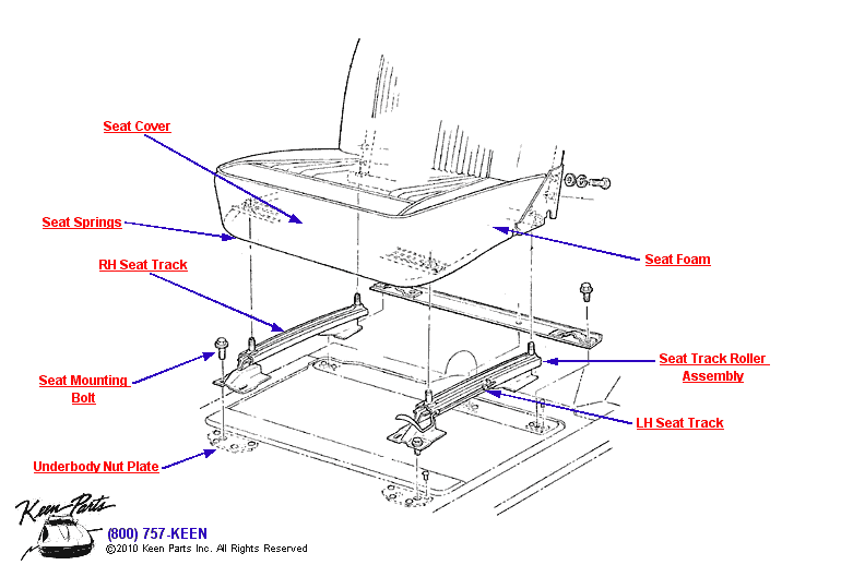 Seat Diagram for a 2006 Corvette