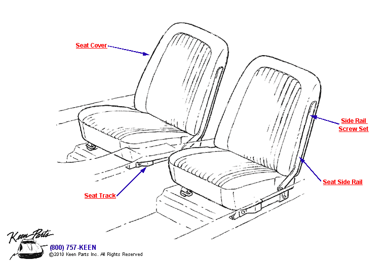 Seats Diagram for All Corvette Years