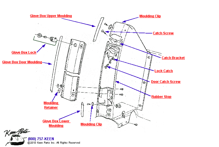 Seat Separator Diagram for a 1985 Corvette