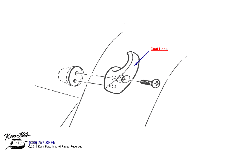 Coat Hook Diagram for a 1980 Corvette