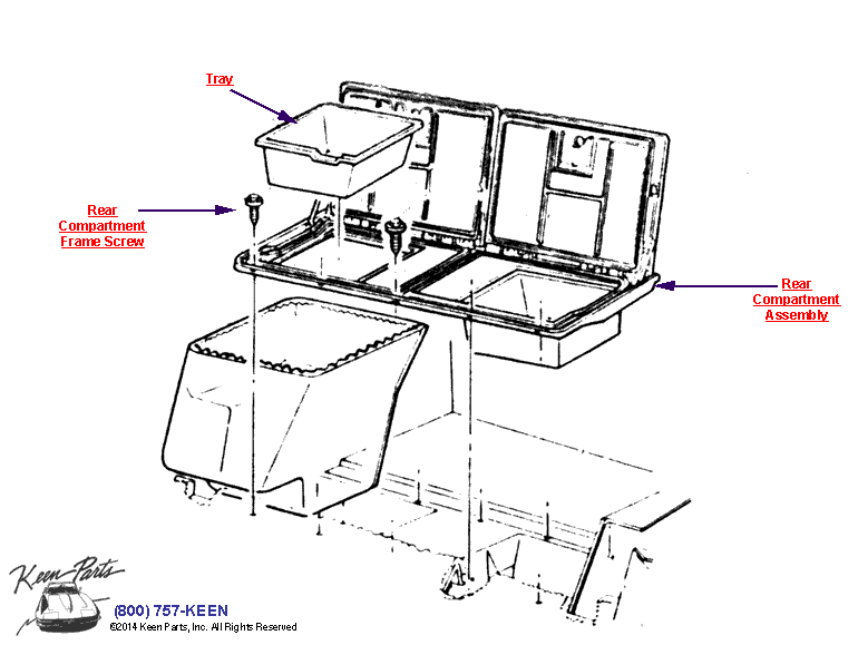 Rear Compartment Diagram for a 2003 Corvette