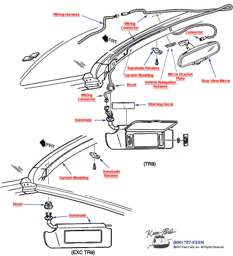 Sunshade - XTRA WIRING Diagram for a 2020 Corvette