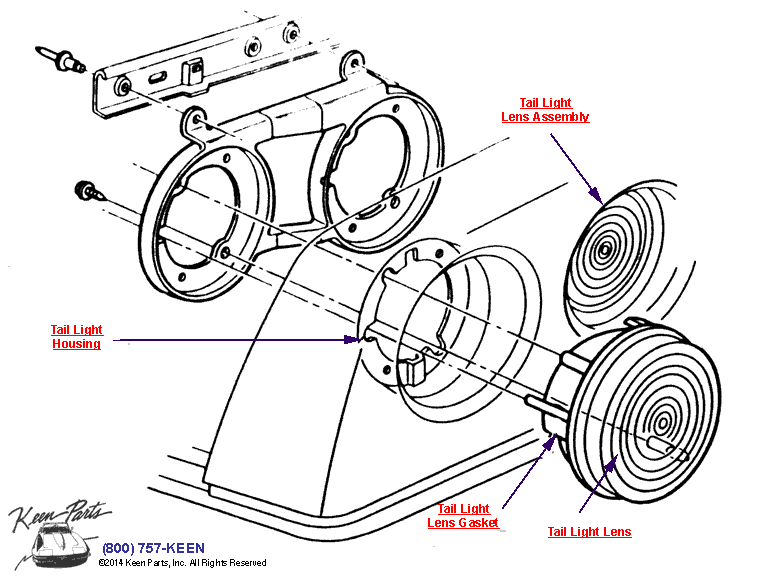 Tail LIghts Diagram for a 1988 Corvette