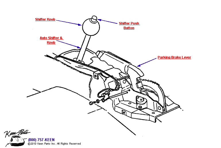 Shifter Diagram for a 1966 Corvette