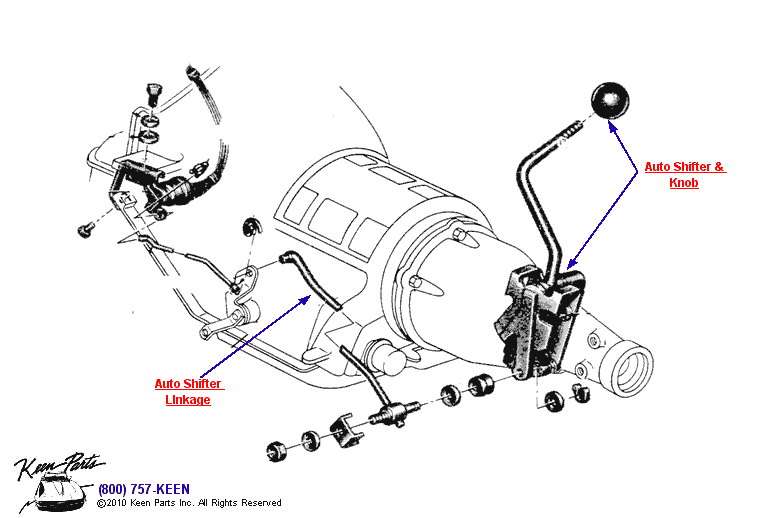 Auto Shifter Diagram for All Corvette Years