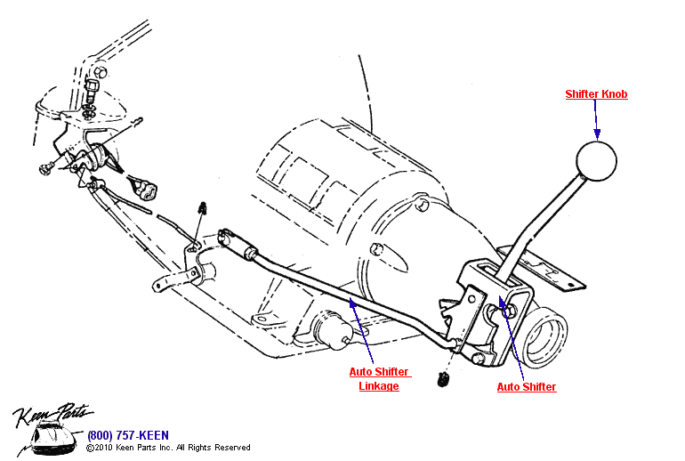 Automatic Transmission Diagram for a 1967 Corvette