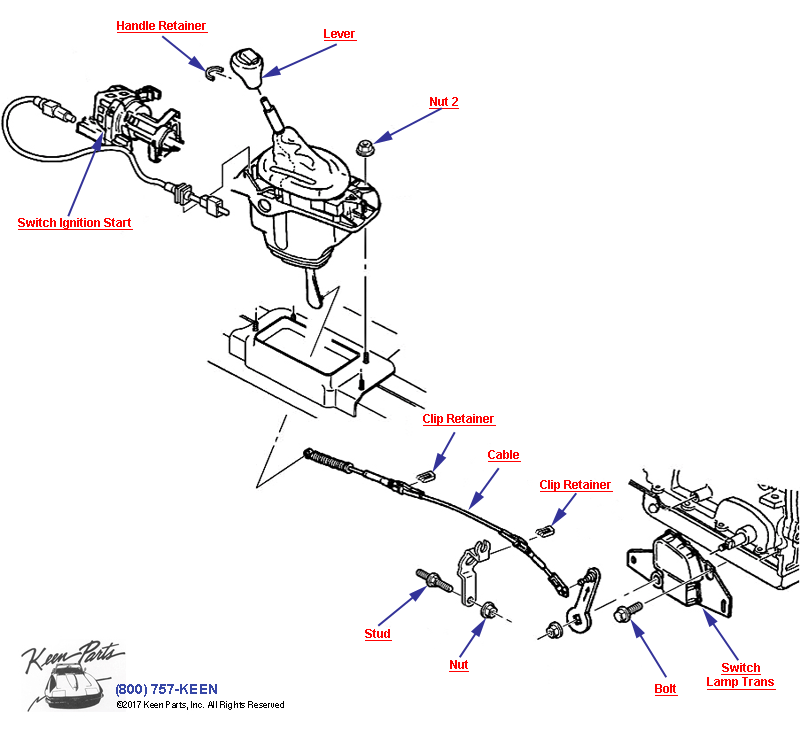 Shifter Switches Diagram for a 1959 Corvette
