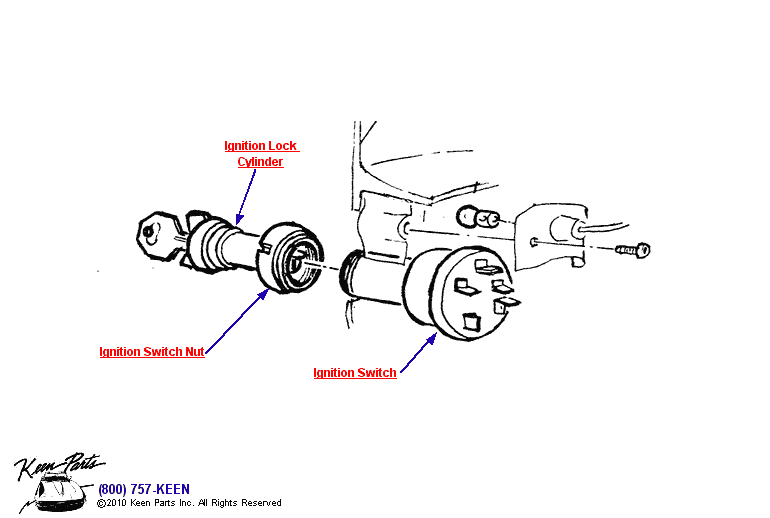 Ignition Switch Diagram for a 2002 Corvette