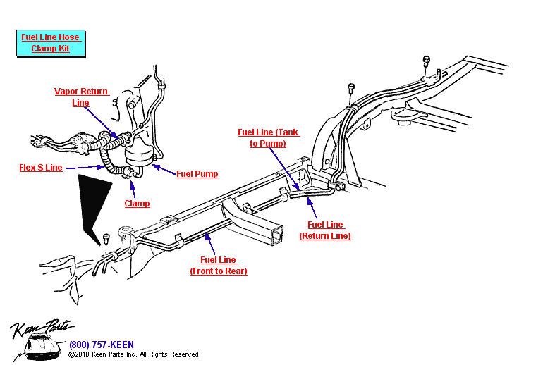 Fuel Lines Diagram for a 1997 Corvette