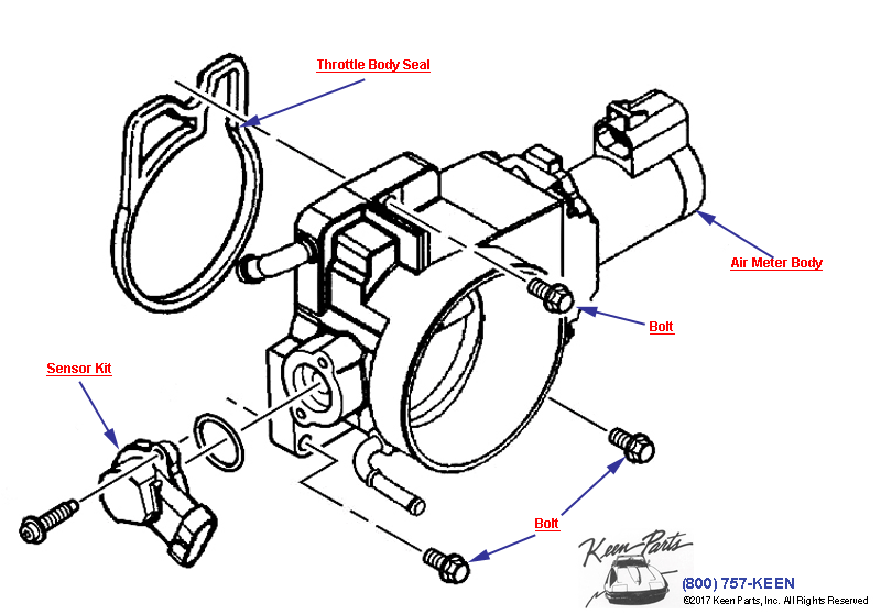 Throttle Body Diagram for a 1999 Corvette