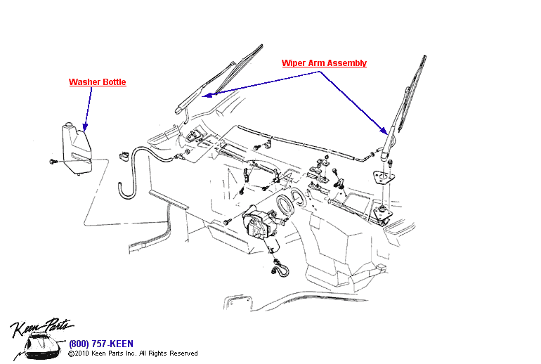 Wiper System Diagram for a 1984 Corvette