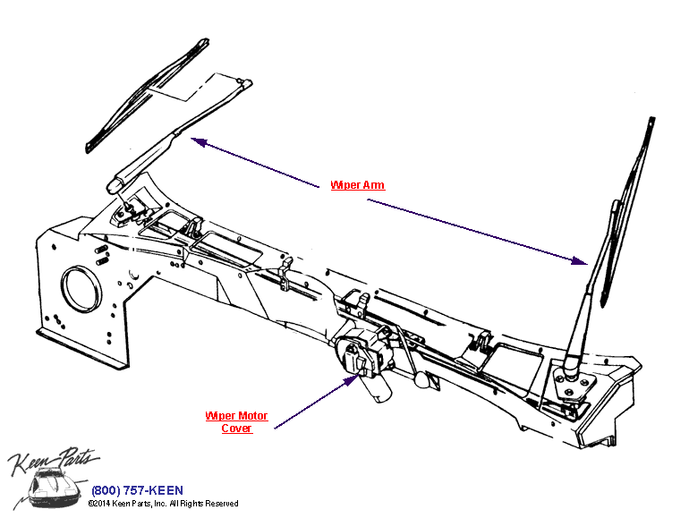 Wiper &amp; Washer System Diagram for a 1978 Corvette