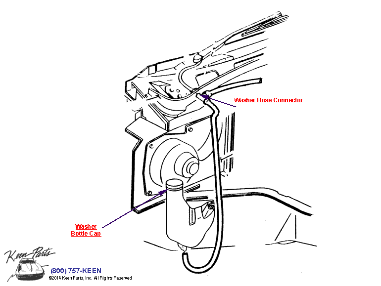 Washer System Diagram for All Corvette Years