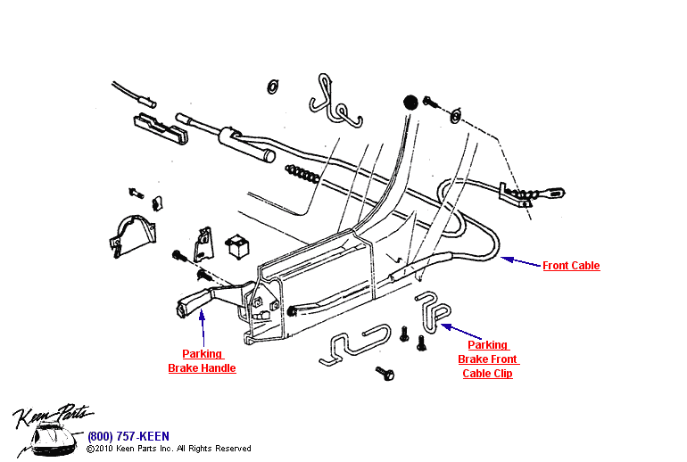 Parking Brake System Diagram for a 2000 Corvette