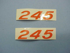 1957-1961 Corvette Valve Cover Decal Pair 245 HP (Code 3751065)