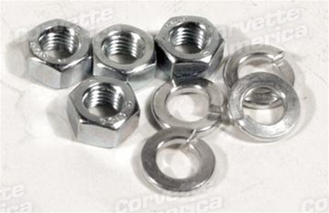 Corvette Fan To Clutch Nut & Washer Kit (8 Pcs)