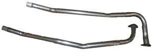 Corvette Front Exhaust Pipe - Pair 3 Bolt Welded Flange