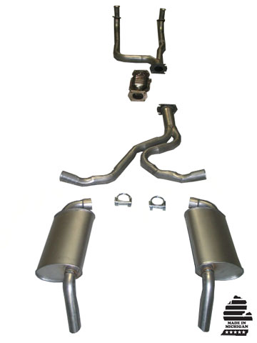 Corvette Exhaust Kit with Mufflers