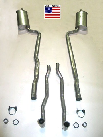 1964-1965 Corvette Exhaust Kit with Welded Mufflers