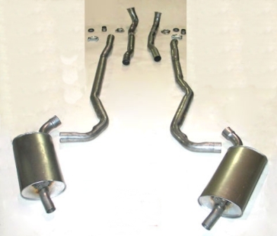 1970-1972 Corvette Exhaust Kit - 2.5 inch