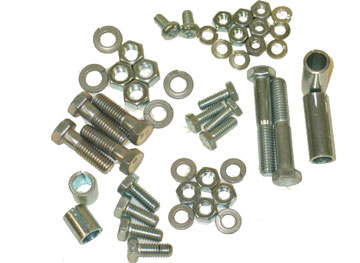 1958-1962 Corvette Front License Bumperette Bolt & Spacer Kit with Correct WB Bolt