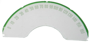 1958-1962 Corvette Speedometer Lens with Numbers