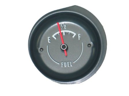 Corvette Fuel Gauge with White Letters