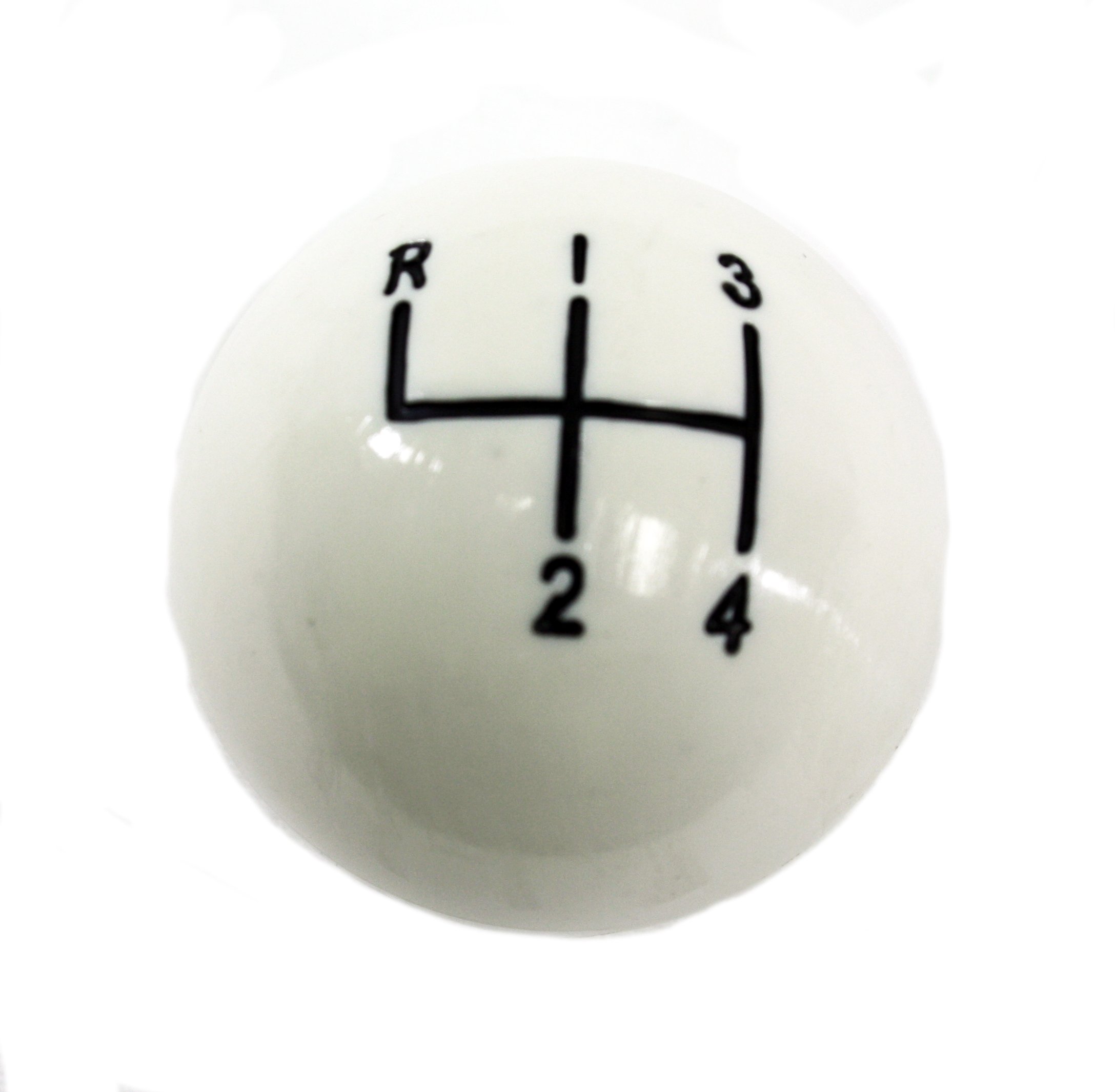 1958-1962 Corvette White Shifter Knob (4 Speed)