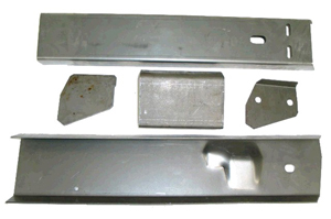 1963-1964 Corvette RH 23 Inch Side Rail Frame Section