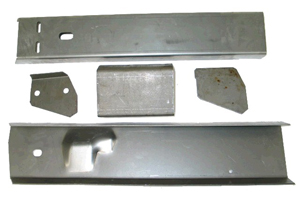 1963-1964 Corvette LH 23 Inch Side Rail Frame Section