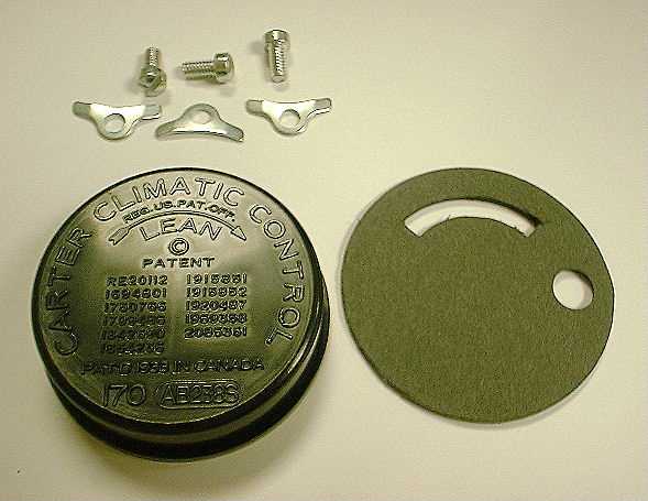 1955-1961 Corvette Choke Cover Kit