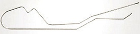 Corvette Steel Fuel Line - Front to Rear OM (Original Metal) 3/8 Inch Diameter