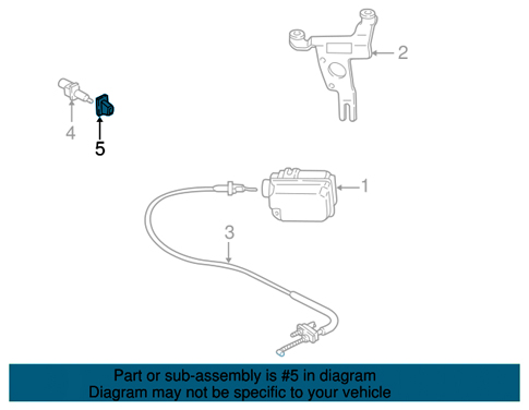 Corvette Retainer Cruise Control / Speed Sensing / Transmission