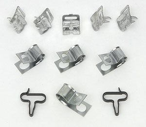 Corvette Brake and Fuel Line Clip Set (11 Pieces)