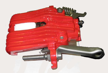 1988-1996 Corvette Right Rear Brake Caliper (Red) Rebuilt