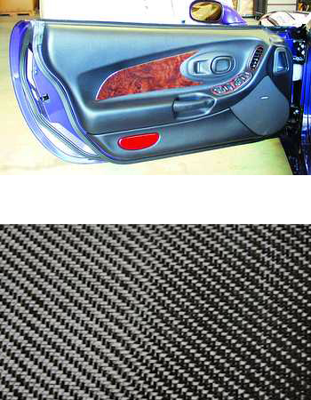 1997-2004 Corvette THE ELEGANT LOOK OF THESE CARBON FIBER DOOR PANELS CAN INSTANTLIY TRANSFORM YOUR CORVETTE INTERIOR.