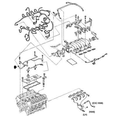 Engine Assembly- Manifolds and Fuel Related-LS1