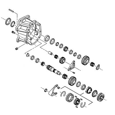 6-Speed Manual Transmisison Ext Housing & Reverse